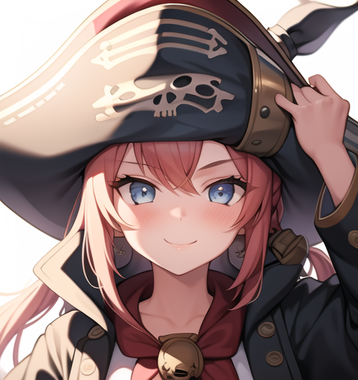 海賊の帽子を被った女の子